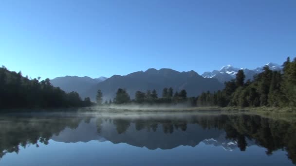 Lago Matheson Nuova Zelanda — Video Stock
