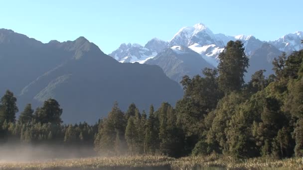 Lago Matheson Nuova Zelanda — Video Stock