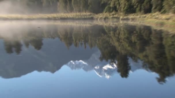 Lago Matheson Nuova Zelanda — Video Stock