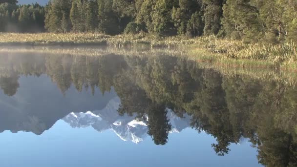 Lago Matheson Nuova Zelanda — Video Stock