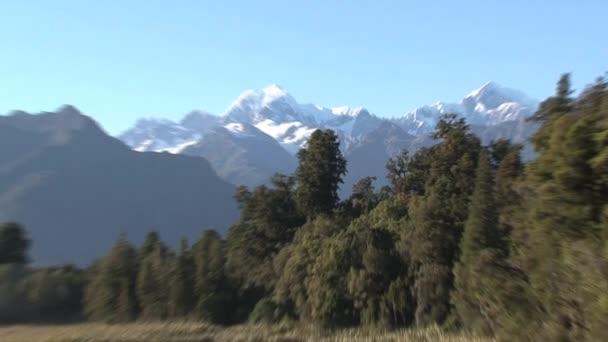 Lago Matheson Nova Zelândia — Vídeo de Stock