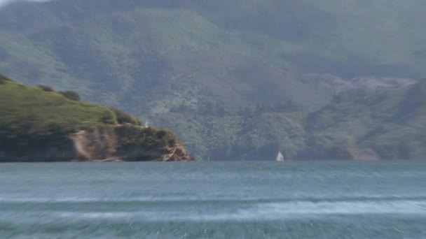 Picton Gebied Zoom Out Nieuw Zeeland — Stockvideo