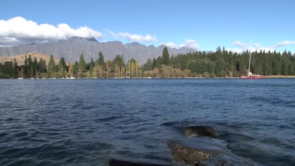 Queenstown Jižním Ostrově Nový Zéland — Stock video