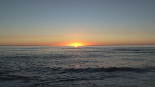 日落在西海岸 纽西兰 — 图库视频影像