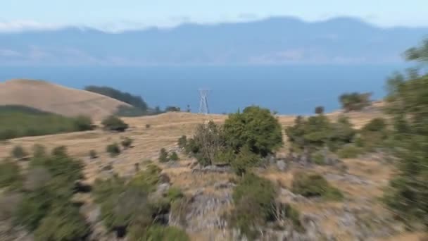 Επιφυλακή Στο Λόφο Takaka Golden Bay Νέα Ζηλανδία — Αρχείο Βίντεο