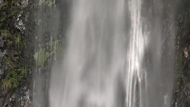 Vodopád Jižním Ostrově Nový Zéland — Stock video