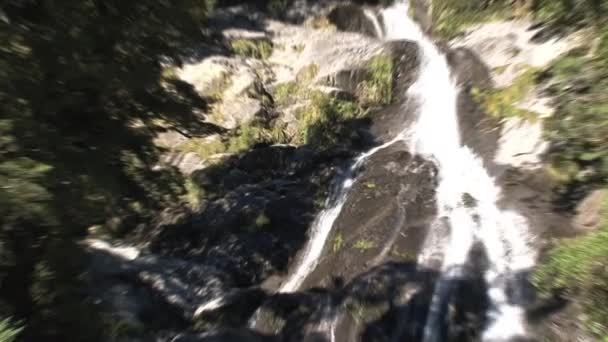 Cascada Isla Sur Nueva Zelanda — Vídeos de Stock