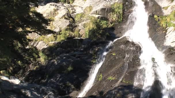 Cascada Isla Sur Nueva Zelanda — Vídeos de Stock