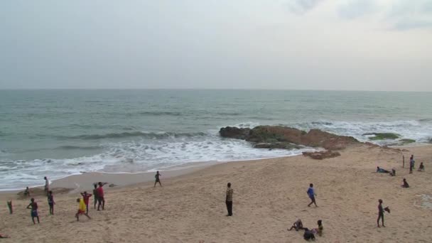 Beach Cape Coast Ghana — Stock Video