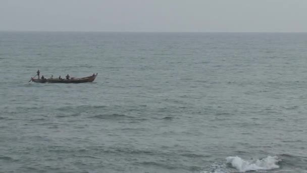 Cape Coast Balıkçı Teknesi — Stok video