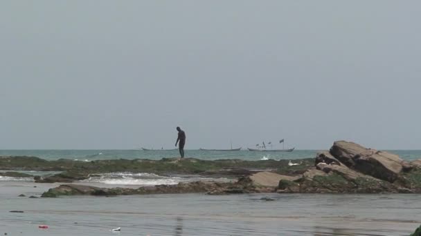 Fisher Beach Accra Ghana — Stock Video