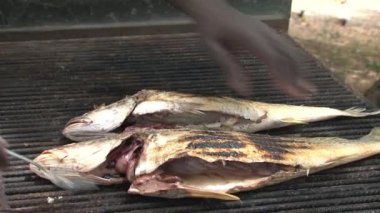 Afrika 'da Barbeküde Balık