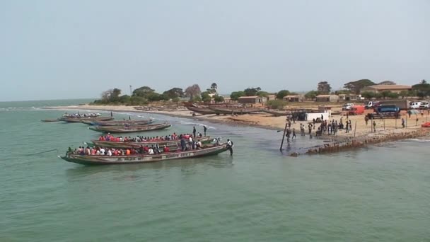 Gambia Viejo Ferry Banjul Barra 2013 — Vídeos de Stock
