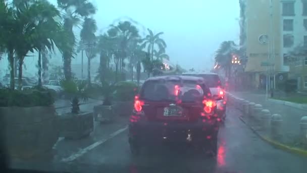 Karayiplerdeki Tropik Fırtına Aruba Adası — Stok video