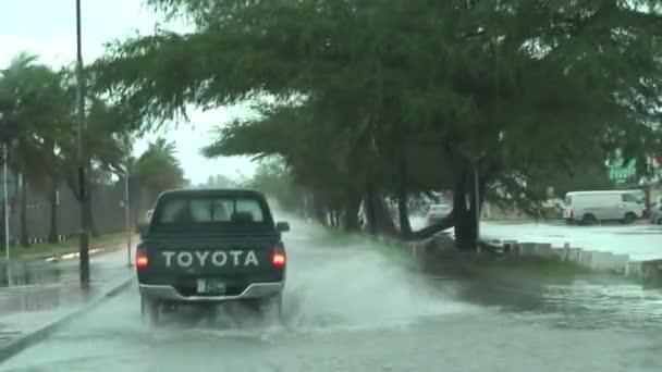 Karayiplerdeki Tropik Fırtına Aruba Adası — Stok video