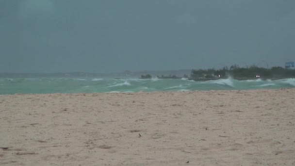 Tropisk Storm Aruba Karibiska — Stockvideo