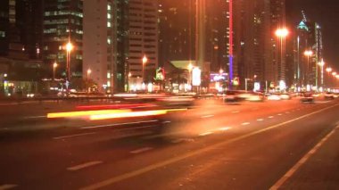 Gece trafik vardı, Dubai.