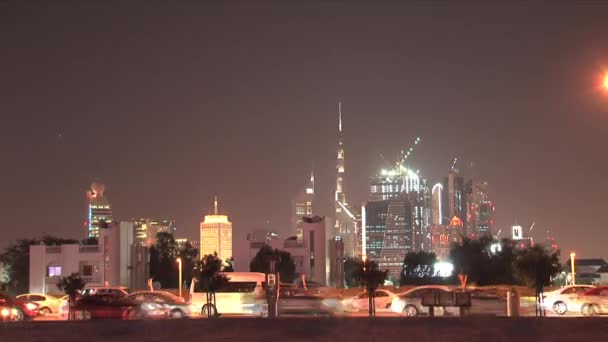 Burj Khalifa Time Lapse Dubai — Stock Video