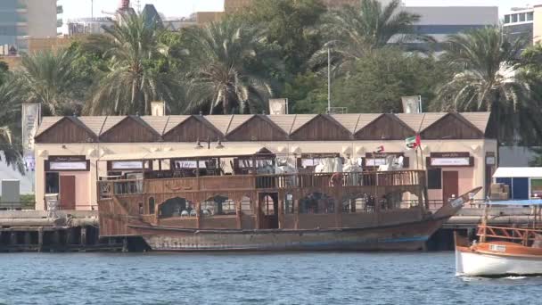 Harbor Boat Dubai — Stock Video