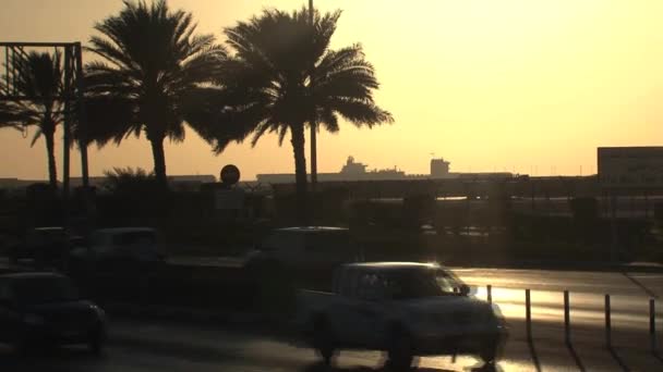 Sunset Road Dubaj Zjednoczone Emiraty Arabskie — Wideo stockowe