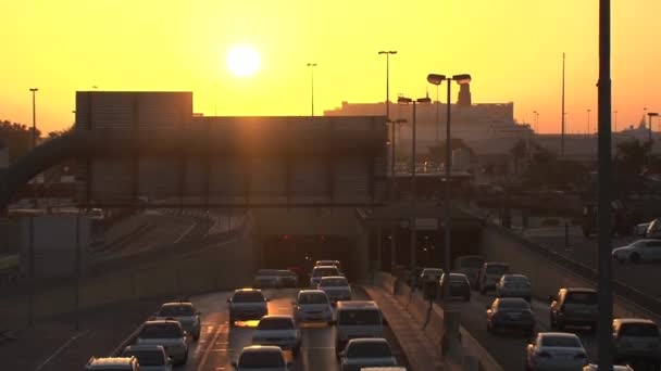 Sunset Road Dubai United Arab Emirates — Stock Video