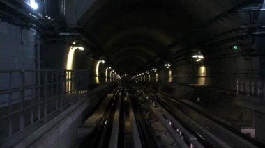 Dubai Birleşik Arap Emirlikleri 'nde gökyüzü treni