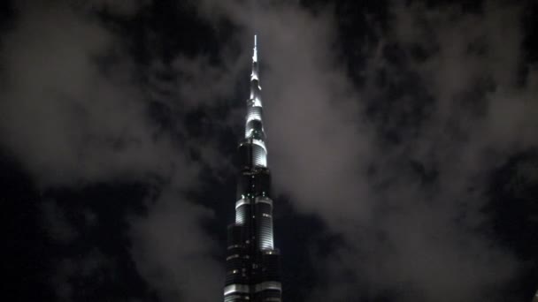 Burj Khalifa Time Lapse Dubai — Stock Video