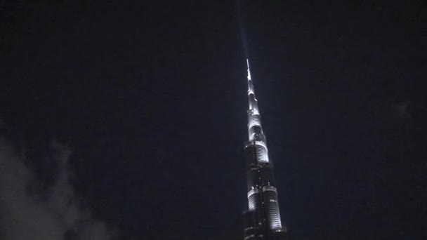 Burj Khalifa Odshora Dolů Dubaj — Stock video