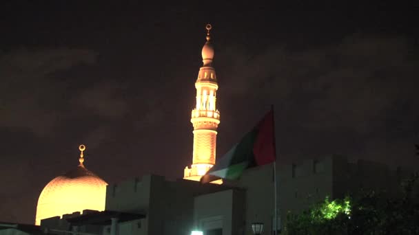 Moschea Jumeirah Dubai Emirati Arabi Uniti — Video Stock