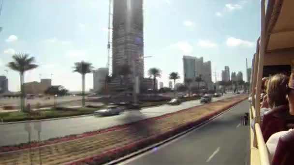 Ruch Dubaju Zjednoczone Emiraty Arabskie — Wideo stockowe