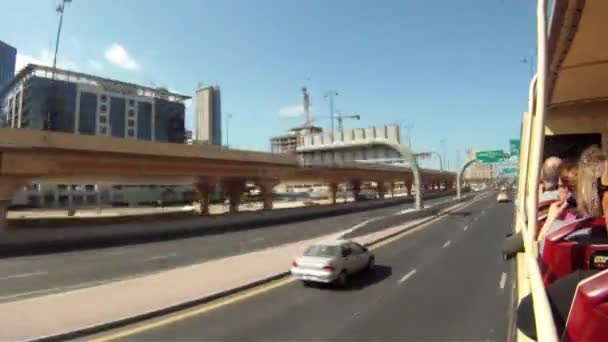 Traffico Dubai Emirati Arabi Uniti — Video Stock