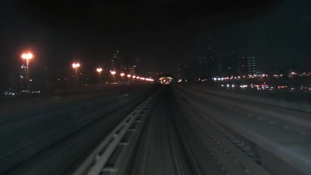 Sky Train Dubai Emirati Arabi Uniti — Video Stock