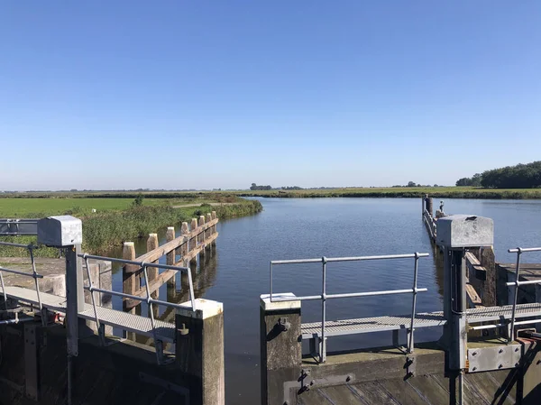 Canal Lock Electra Netherlands — Stock Photo, Image