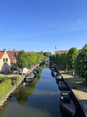 Sloten 'deki Kanal, Friesland Hollanda