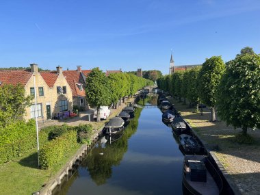 Sloten 'deki Kanal, Friesland Hollanda