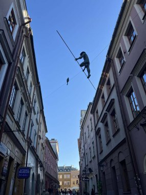 Polonya 'nın eski Lublin kasabasında sanat