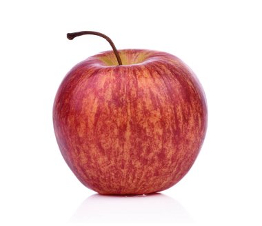 Taze kırmızı elma beyaz arkaplanda izole edildi.