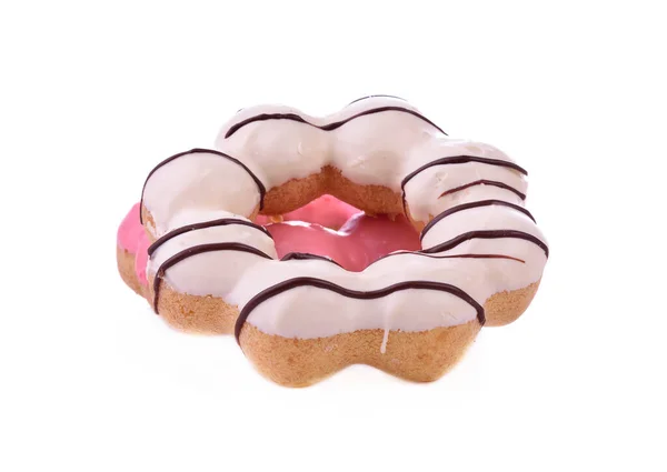 Пончики Белом Фоне — стоковое фото