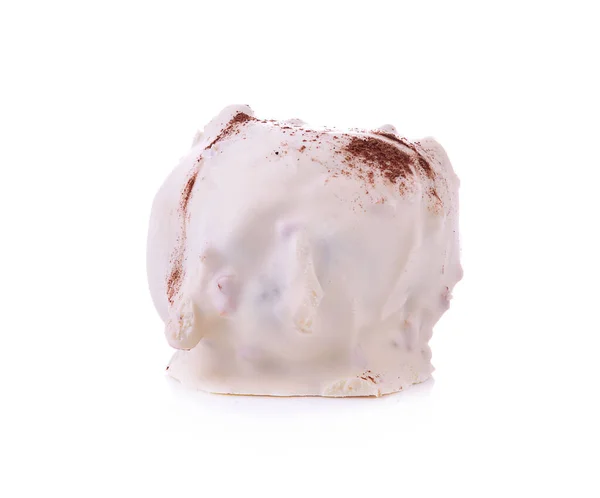 Сладкий Пончик Изолированный Белом Фоне — стоковое фото
