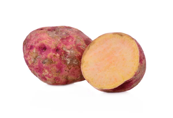 Süßkartoffeln Frisch Isoliert Auf Weißem Hintergrund — Stockfoto