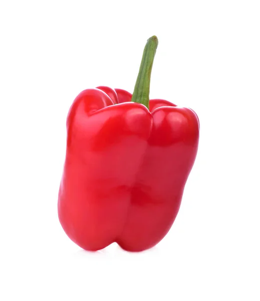 Röd Paprika Peppar Isolerad Vit Bakgrund — Stockfoto