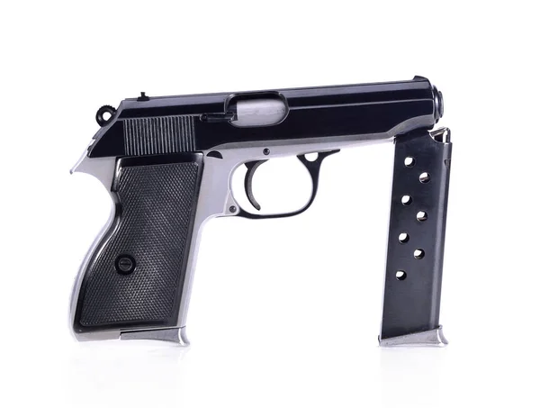 Pistol Isolated White Backgroun — Stock Photo, Image