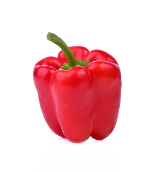 Roter Paprika Paprika Isoliert Auf Weißem Hintergrund Stockbild