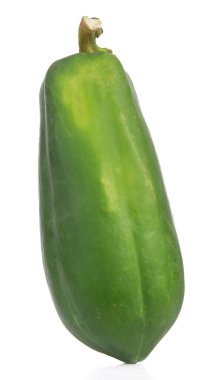 papaya beyaz arkaplanda izole.