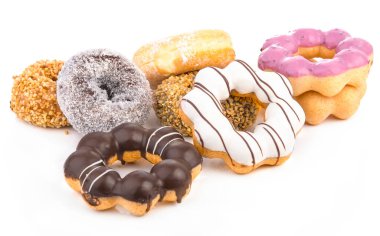 Çöreği beyaz arkaplanda izole et.