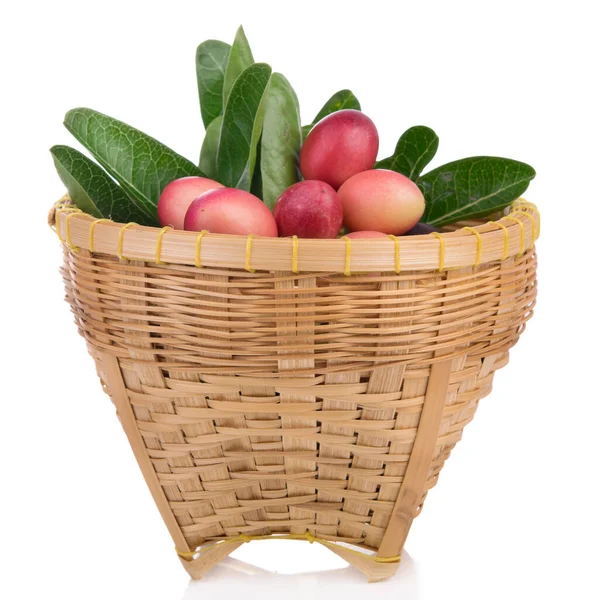 Karonda Fruit Isolated White Background — Stock Photo, Image