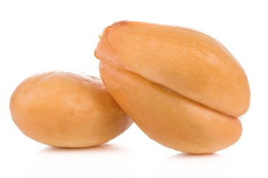 Beyaz arkaplanda yalıtılmış Salak meyvesi.