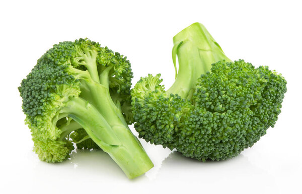 Block Kerry healthy fresh vegetable from nature isolated on a white background