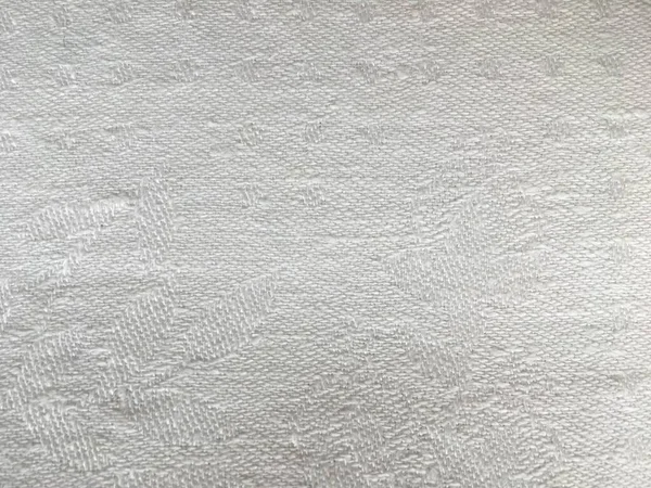 White natural woven linen fabric texture. Solid light background for design. — Stock Photo, Image