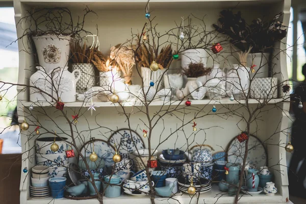 Рождественское Украшение Сосна — стоковое фото